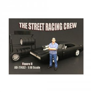 American 77432 Brand New The Street Racing Crew Figure Ii For 1:18 Sca