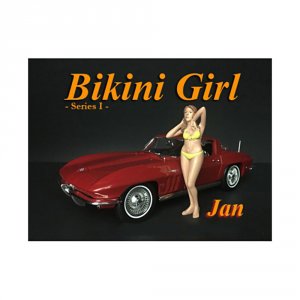 American 38265 Jan Bikini Calendar Girl Figure For 1:24 Scale Models B