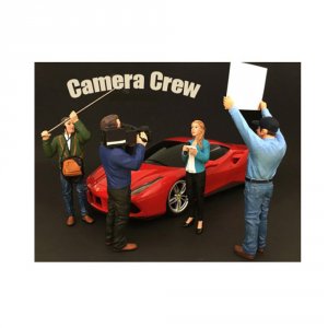 American 77427-77428-77429-77430 Brand New 118 Scale Of Camera Crew 4 