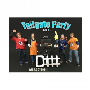 American 77595 Brand New Tailgate Party Set Ii 4 Piece Figure Set For 