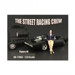 American 77483 Brand New The Street Racing Crew Figure Iii For 1:24 Sc