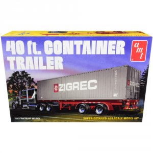 Amt AMT1196 Brand New 124 Scale Plastic Model Kit Of 40' Container Tra