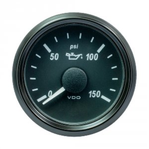 Vdo A2C3833300030 Singleviu 52mm (2-116) Oil Pressure Gauge - 150 Psi 