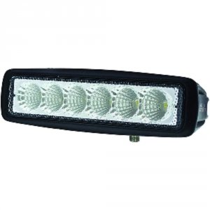 Hella 357203001 Value Fit Mini 6 Led Flood Light Bar - Black