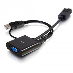 C2g 54682 Displayport To Vga Adapter With 3.5mm Audio - Active Adapter