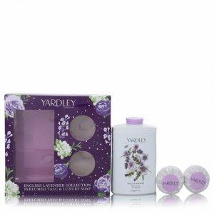 Yardley 552601 Gift Set -- 7 Oz Perfumed Talc + 2-3.5 Oz Soap