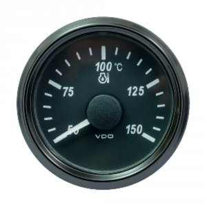 Vdo A2C3833390030 Singleviu 52mm (2-116) Oil Temp. Gauge - Euro - 150d