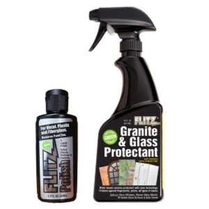 Flitz GRX22806LQ04502 Granite Amp; Glass Protectant 16oz Spray Bottle 