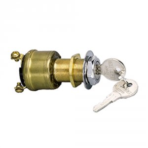 Cole M-550-BP 3 Position Brass Ignition Switch