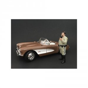 American 77516 Highway Patrol Officer Talking On The Radio Figurines  