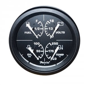 Faria GFC615 4 4-in-1 Gauge - 10-18v 100 0, 120-250 Temp Duelgauge Dis