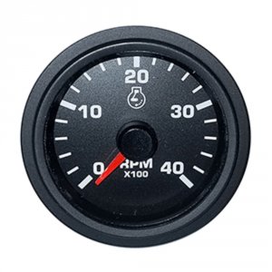 Faria TC5039 2 Tachometer Variable Frequency 4000 Rpm Gauge - Black - 