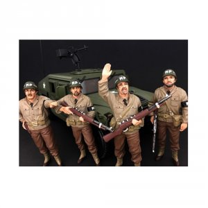 American 77414-77415-77416-77417 Brand New Wwii Military Police 4 Piec