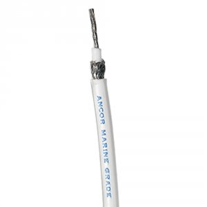 Ancor 1515-FT Rg 8x White Tinned Coaxial Cable - Sold By The Foot