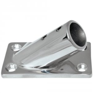 Whitecap 6178C Rectangular Base - Rail Fittingdescription: 316 S.s. 30