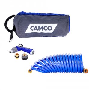 Camco 41980 2039; Coiled Hose Amp; Spray Nozzle Kit