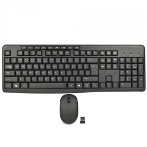 Generic MK130-BLK-FB Wireless Multimedia Keyboard And Optical Mouse Co