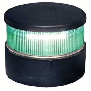 Aqua 34002-7 Series 34 All-round Mast Mount Light - Green Led - Black 