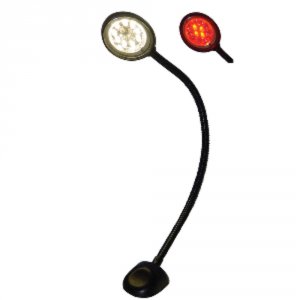 Aqua 16500-7 Gaborone Flexible Led Chart Reading Light - 12v - Redwhit