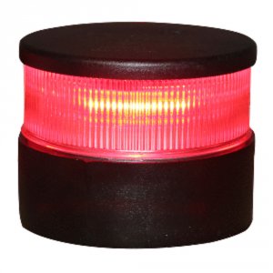 Aqua 34004-7 Series 34 All-round Mast Mount Light - Red Led - Black Ho