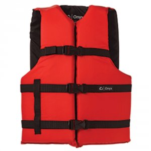 Onyx 103000-100-004-12 Onyx Nylon General Purpose Life Jacket - Adult 