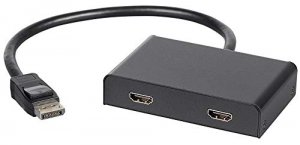 Monoprice 21974 2-port Displayport 1.2 To Hdmi Multi-stream Transport 