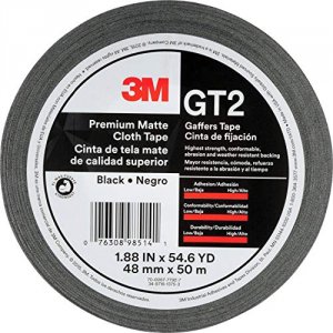 3m GT2 Gaffers Cloth Tape - 54.60 Yd Length X 1.90 Width - 11 Mil Thic