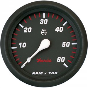 Faria 34607 Faria Professional Red 4 Tachometer (6000 Rpm) Gas