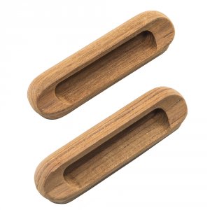 Whitecap 60124-A Teak Oblong Drawer Pull - 4-116