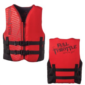 Full CW72878 Rapid-dry Life Vest - Youth 50-90lbs - Red-black