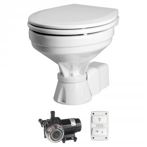 Johnson 80-47232-01 Aqua T Toilet Silent Electric Comfort - 12v Wpump