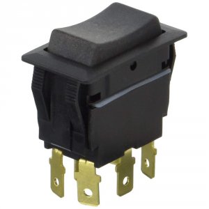 Cole 58027-07-BP Sealed Rocker Switch Non-illuminated Dpdt On-off-on 6