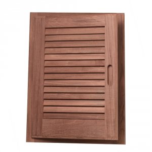 Whitecap 60725 Teak Louvered Door  Frame - Left Hand - 15