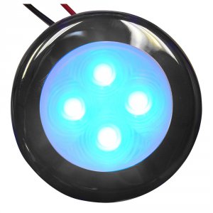 Aqua 16405-7 Bogota 4 Led Round Light Blue W Ss Cover