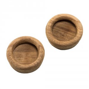 Whitecap 60127-A Teak Round Drawer Pull - 1-38