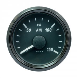 Vdo A2C3833440030 Singleviu 52mm (2-116) Air Pressure Gauge - 150 Psi