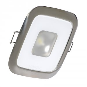 Lumitec 116113 Square Mirage Down Light - White - Polished Bezel