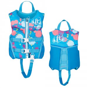 Full 142500-505-001-19 Child Rapid Dry Flex-back Life Vest Aqua