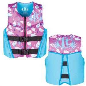 Full 142500-600-002-19 Youth Rapid Dry Flex-back Life Vest Purple