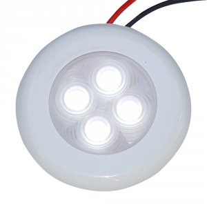 Aqua 16408-7 Bogota 4 Led Round Light White W Whitechrome