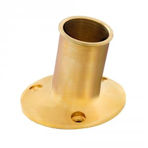 Whitecap S-5002B Top-mounted Flag Pole Socket Polished Brass - 1