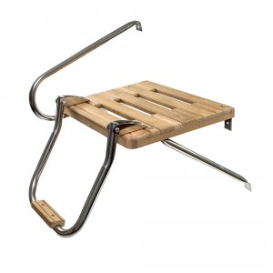 Whitecap 60902 Teak Swim Platform Wladder Foutboard Motors