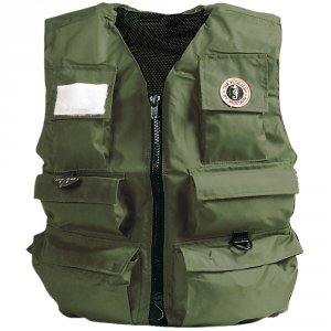 Mustang MIV-10-M-OL Mustang Fisherman Manual Inflatable Life Vest - Ol