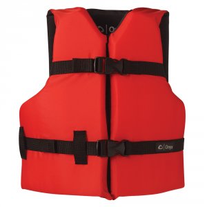 Onyx 103000-100-002-12 Onyx Nylon Youth Life Jacket Red