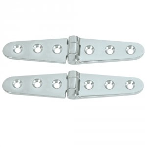 Whitecap S-605C Strap Hinge 6l X 1-18w Cpbrass Pair