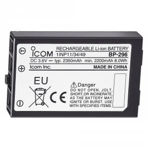 Icom BP296 Li-ion Battery 3.6v 2350mah For M37