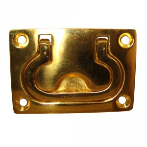 Whitecap S-3364BC Flush Pull Ring 3 X 2 Polished Brass