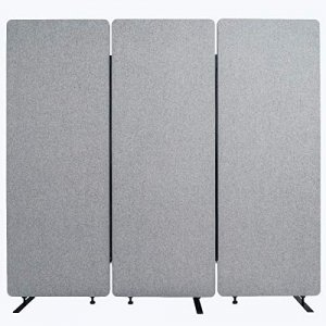 Luxor RCLM7266ZMG Reclaim Acoustic Room Dividers - 3 Pack In Misty Gra