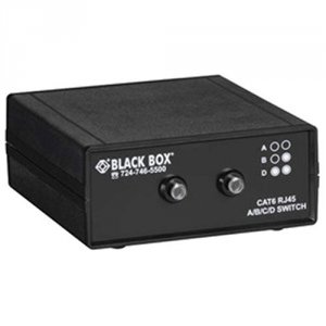 Black SW1031A Black Box Rj45 3-port Cat6 Ethernet 10g Manual Switch