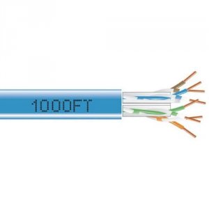 Black C6ABC50-BL-1000 1000ft Cat6a 650mhz Solid Bulk